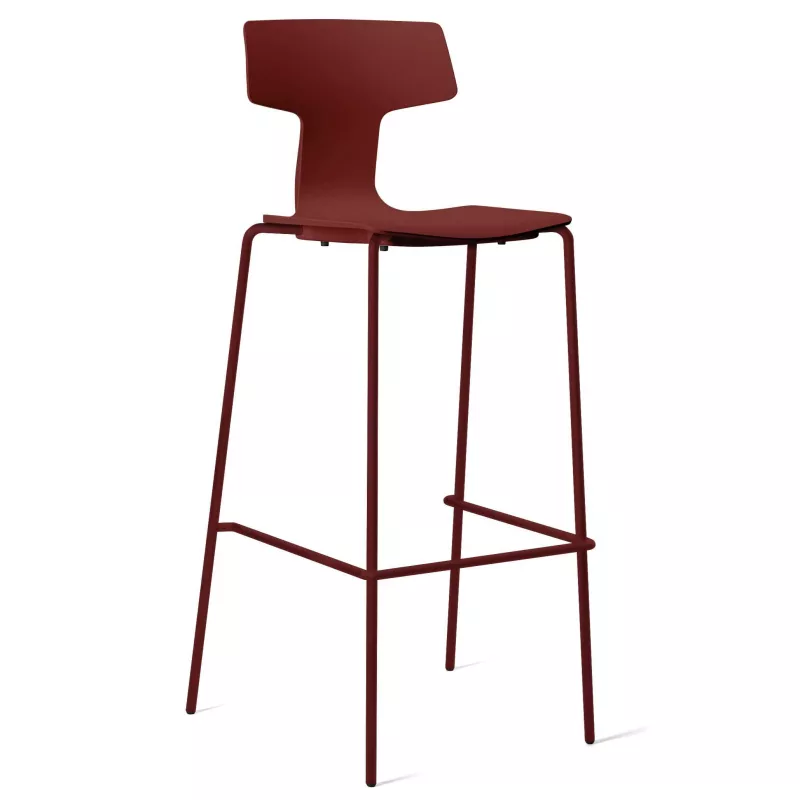 TARA│Lot de 2 tabourets 4 pieds assortis à la coque