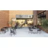 LINE│Lot de 4 Chaises style bistrot outdoor