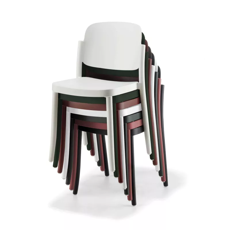 LINE│Lot de 4 Chaises style bistrot outdoor