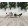 LINE│Lot de 4 Chaises style bistrot outdoor