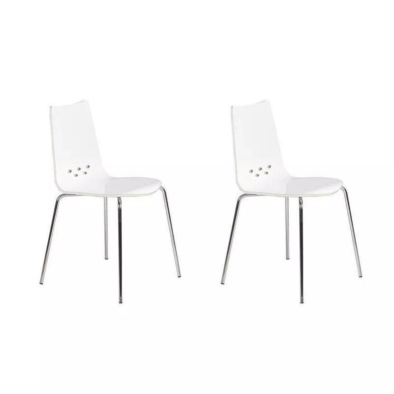 SPOON│Lot de 2 chaises collectivité unicolore