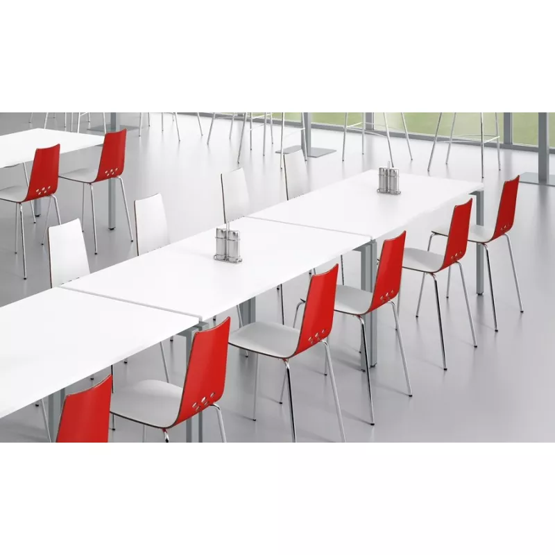 SPOON│Lot de 2 chaises collectivité bicolore