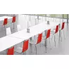 SPOON│Lot de 2 chaises collectivité bicolore