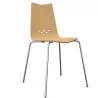 SPOON│Lot de 2 chaises collectivité Chêne clair