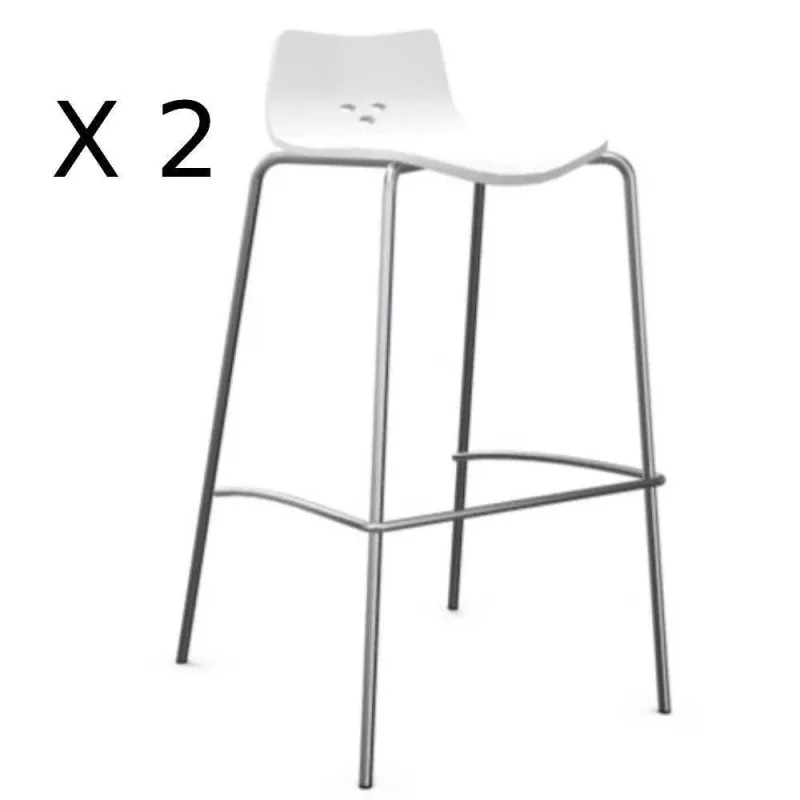 SPOON│Lot de 2 tabourets unicolore