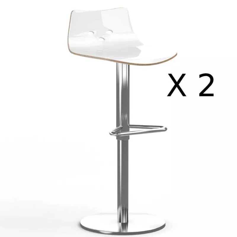 SPOON│Lot de 2 tabourets lift unicolore