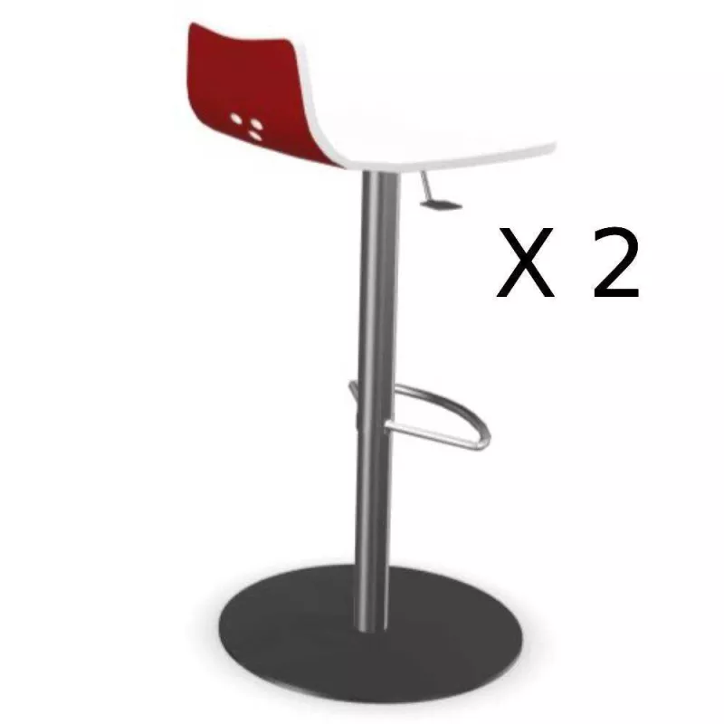 SPOON│Lot de 2 tabourets lift bicolore