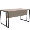STRICTO│Bureau droit Profondeur 80 pied double ruban