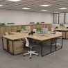 STRICTO│Bureaux structure partagée - 2 postes - profondeur 160 cm