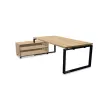 PRESTIGE│Bureau Direction avec meuble retour ouvert