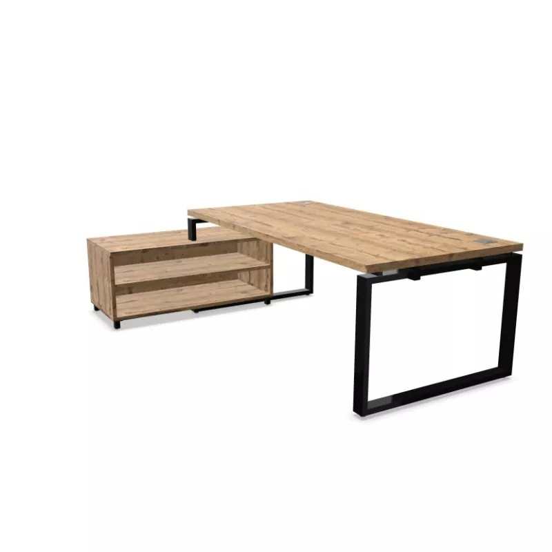 PRESTIGE│Bureau Direction avec meuble retour ouvert