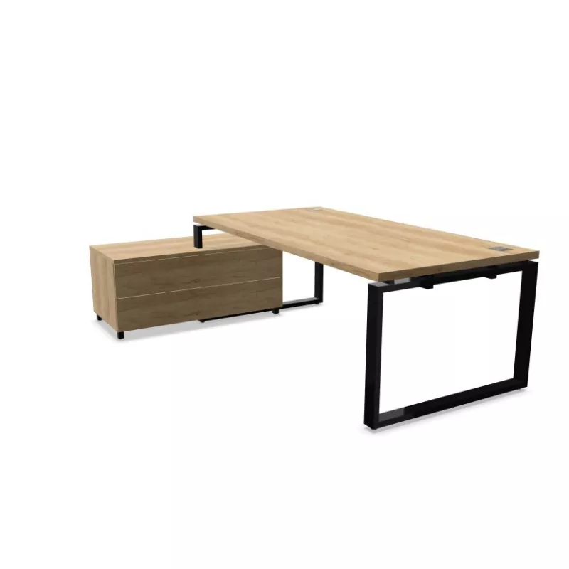 PRESTIGE│Bureau Direction avec meuble retour fermé
