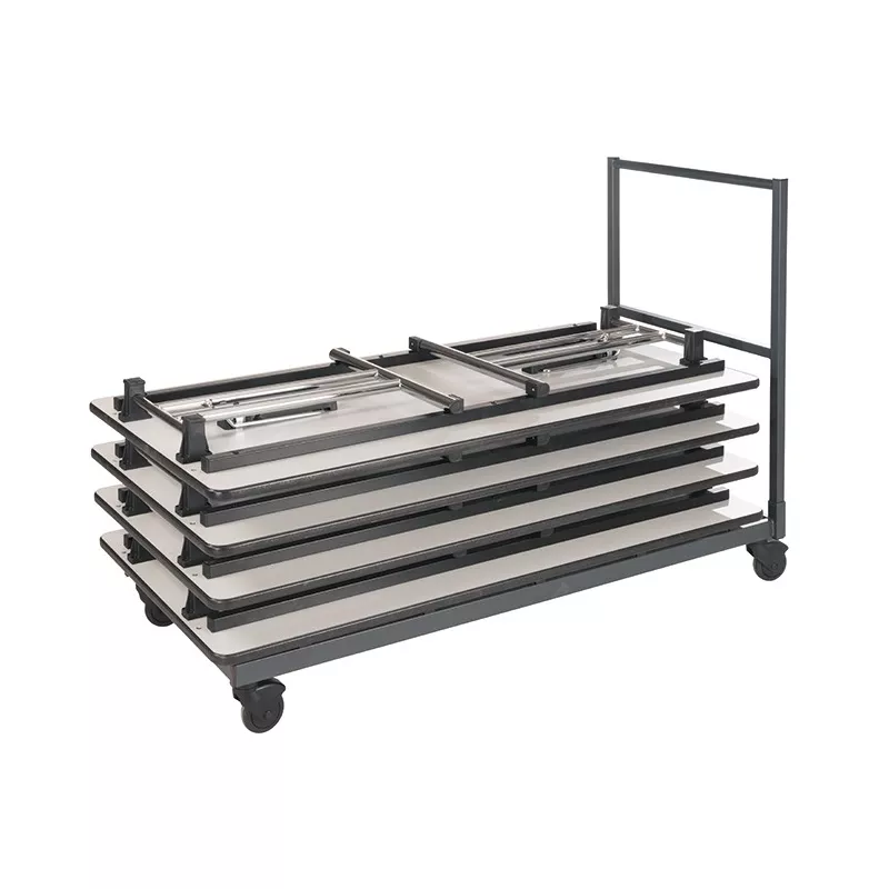 PLIANTE│Table économique individuelle L 160x80 cm│Gris/noir