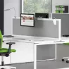 LUCIEN│Panneau écran acoustique en tissu gris clair