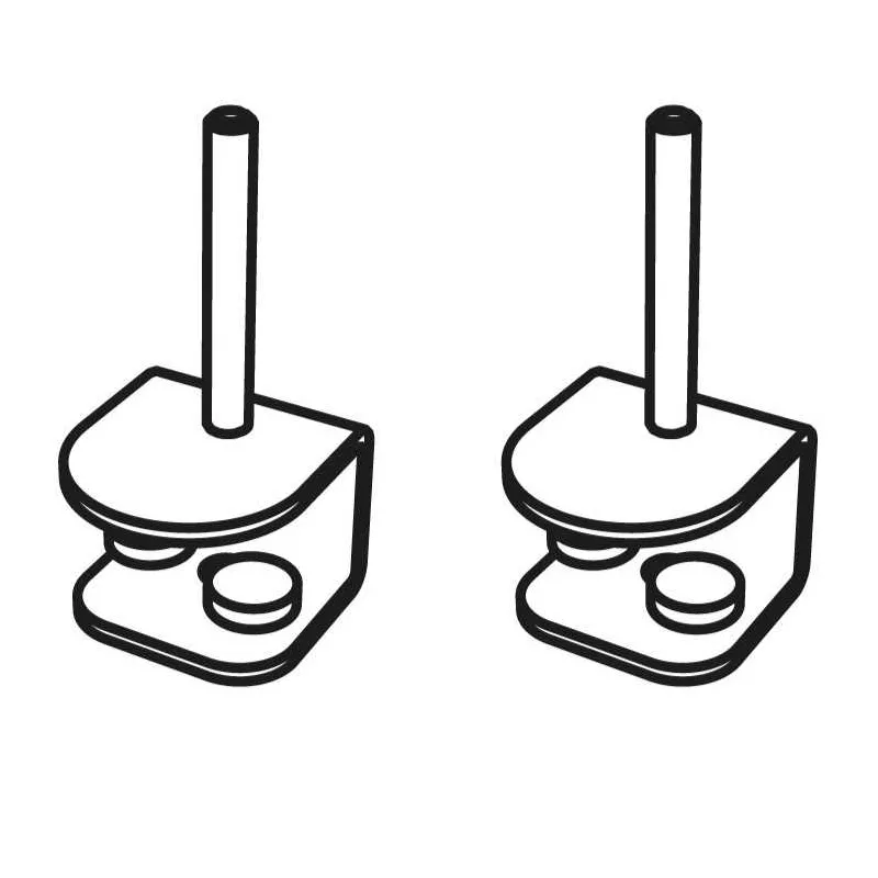 TWINS│JEU DE 2 Pinces panneaux écran - poste individuel