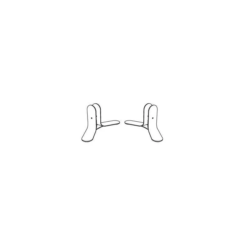 SOLANGE│Jeu de 2 pieds fixes
