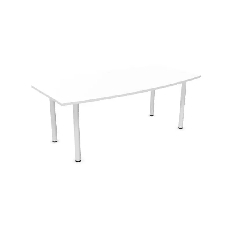 ELOISE│Table conférence tonneau 25mm 6 personnes 4 pieds 200x100