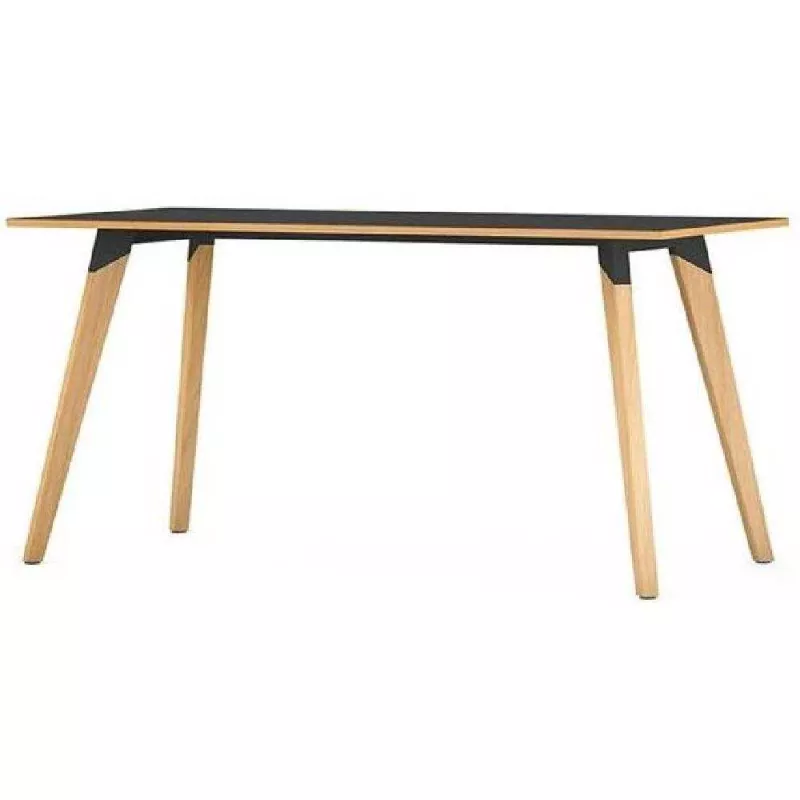 EVASION│Table rectangulaire L 120-140-160 x H 73.5 cm│2 coloris de plateaux / Pied hêtre massif