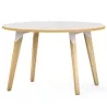 EVASION│Table ronde ø 120 x H 73.5 cm│2 coloris de plateaux / Pied hêtre massif