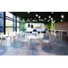 EVASION│Table L 160 x H 110 cm│2 coloris de plateaux / Pied hêtre massif
