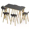 EVASION│Table L 240 x H 110 cm│2 coloris de plateaux / Pied hêtre massif
