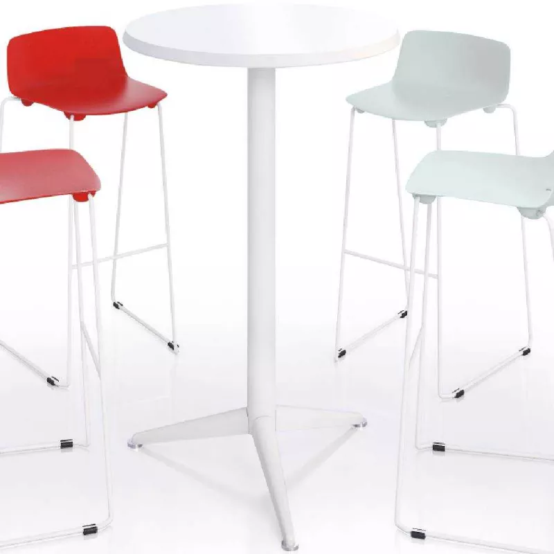 IRIS│Table H 110 cm Plateau rond ø 60 cm Outdoor rabattable