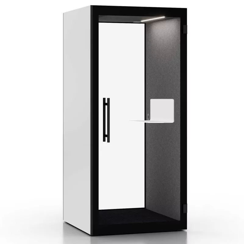 CHATBOX│Cabine Acoustique 1 personne Uno CB1 Blanche Nue