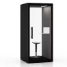 CHATBOX│Cabine Acoustique 1 personne Uno CB1 Noire Nue