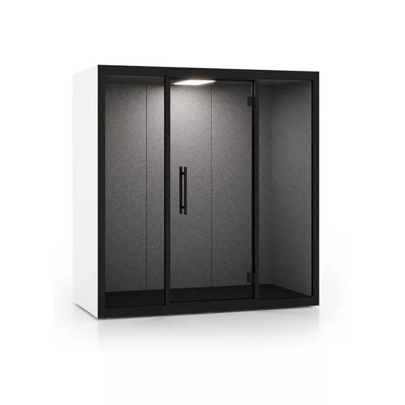 CHATBOX│Cabine Acoustique 2 à 4 personnes Duo CB2 Blanche Nue