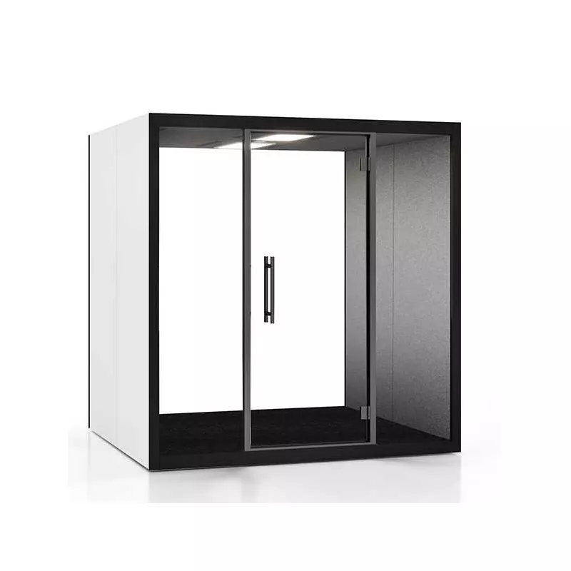 CHATBOX│Cabine Acoustique 4 à 6 personnes Quattro CB4 Blanche Nue