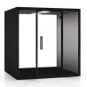 CHATBOX│Cabine Acoustique 4 à 6 personnes Quattro CB4 Noire Nue