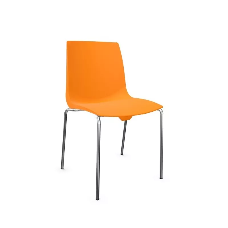 RIO│Lot de 3 chaises de collectivité coque