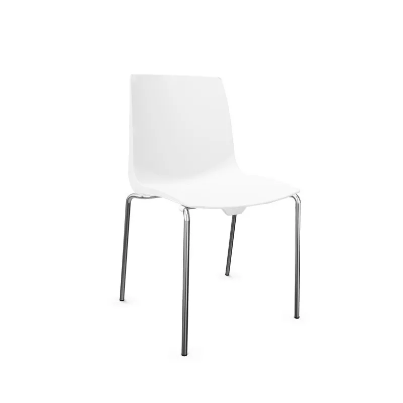 RIO│Lot de 3 chaises de collectivité coque