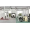 CHATBOX│Cabine Acoustique 2 à 4 personnes Duo CB2 Blanche avec table centrale
