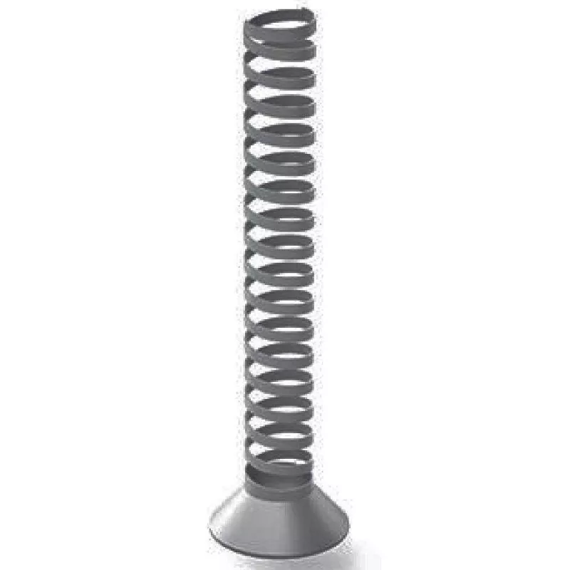 EOL│Vertèbre Design gris aluminium extensible pour bureau