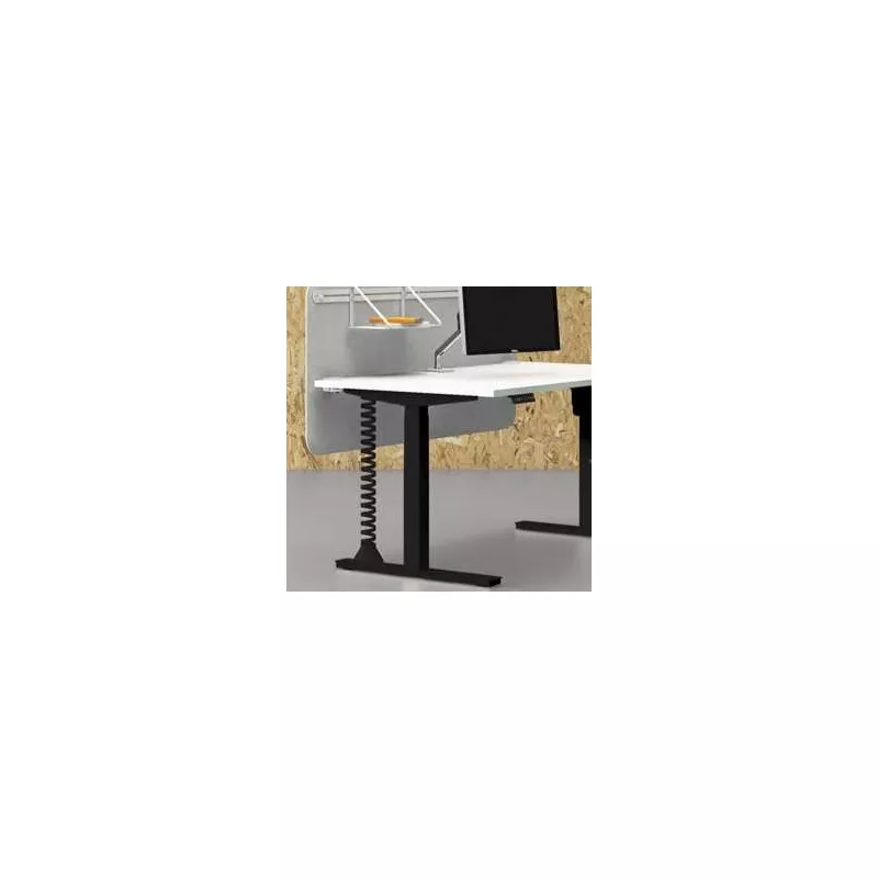 EOL│Vertèbre Design gris aluminium extensible pour bureau