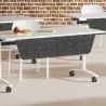 ABATTANTE│Voile de fond rabattable pour tables abattantes
