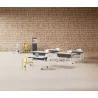 ABATTANTE│Voile de fond rabattable pour tables abattantes