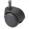 BURO│Jeux de 5 Roulettes ø50 mm pour sols souples (tapis, moquettes)