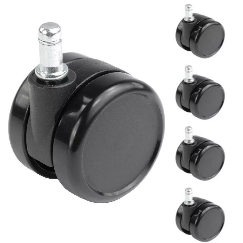 BURO │Jeux de 5 Roulettes ø65 mm pour sols durs (parquets, carrelages)