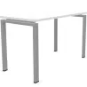 CONECT│Bureau droit pied arche acier Profondeur 60 cm