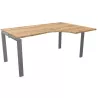 ASTRO│Bureau compact 90° avec retour