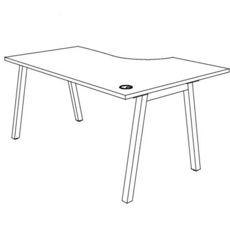 PARTAGE│Bureau compact avec retour 90°