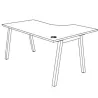 PARTAGE│Bureau compact avec retour 90°