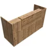 FIFTY FULL│Banque Accueil droite avec parement L 280 cm