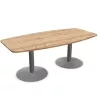 ENSEMBLE│Table tonneau│L200xP100│2 pieds│6-8 personnes