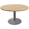 ENSEMBLE│Table ronde pied central│120 cm│ 4-5 personnes