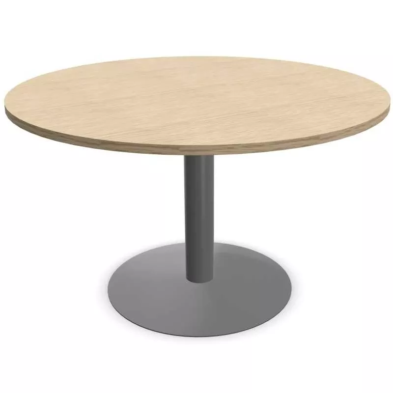ENSEMBLE│Table ronde pied central│120 cm│ 4-5 personnes