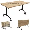 EUREKA│Table abattante rectangulaire Profondeur 70 cm