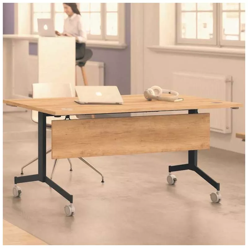 EUREKA│Table abattante rectangulaire Profondeur 70 cm avec voile de fond